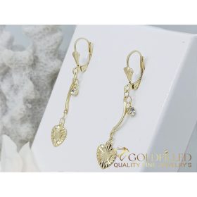   Goldfilled Antialérgico Pendientes de corazón 52 mm color 14K	