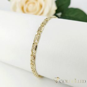 Goldfilled Antialérgico Pulsera 17 cm/5 mm color 14K