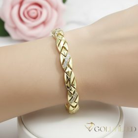 Goldfilled Antialérgico Pulsera 19 cm/7 mm color 14K