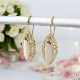 Goldfilled Antialérgico Pendientes 38 mm color 14K	
