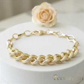 Goldfilled Antialérgico Pulsera 19 cm/7-10mm color 14K