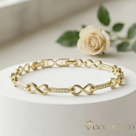 Goldfilled Antialérgico Pulsera 19 cm/5 mm color 14K