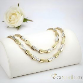   Goldfilled Antialérgico Collar 50 cm / 7 mm + Pulsera 19 cm color 14K Multicolor 
