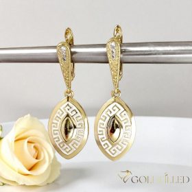 Goldfilled Antialérgico Pendientes 42 mm color 14K	