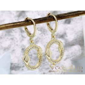 Goldfilled Antialérgico Pendientes 34 mm color 14K	
