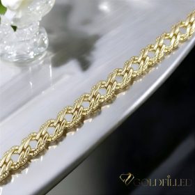 Goldfilled Antialérgico Pulsera 19 cm/5,5 mm color 14K