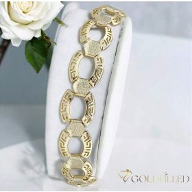 Goldfilled Antialérgico Pulsera 17,5 cm/14 mm color 14K