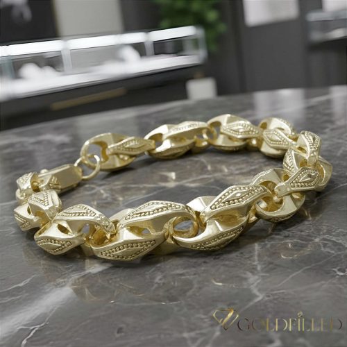 Goldfilled Antialérgico Pulsera 22 cm /10 mm color (14K) 