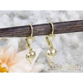   Goldfilled Antialérgico Pendientes de corazón 27 mm color 14K	