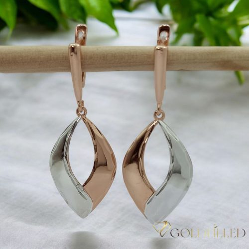 Goldfilled Antialérgico Pendientes 50 mm color 18K Multicolor 