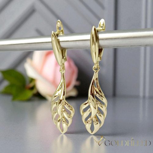 Goldfilled Antialérgico Pendientes 42 mm color 14K	