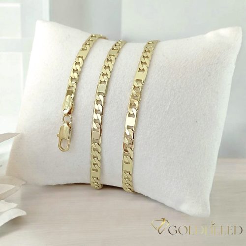 Goldfilled Antialérgico Collar 50 cm/4,5 mm + Pulsera 20 cm color 14K