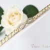 Goldfilled Antialérgico Pulsera 18,5 cm/9 mm color 14K